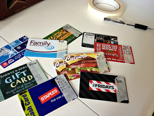 An easy tip on what to do with Gift Cards